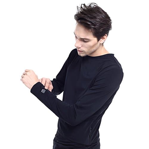 Glovii Battery Heated Base Layer Thermoactive Sweatshirt, Long Sleeve Technical Clothing T-shirt, sizes: S, M, L, XL