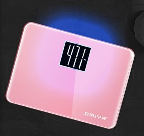 Pink Large LED Display Digital Scales Electronic Personal Scales Battery Operated Body Weight Scales