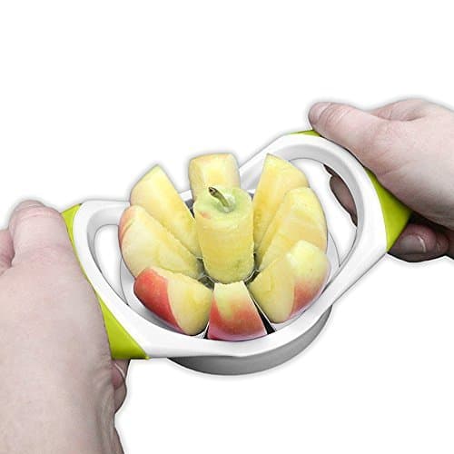 Apple Slicer Fruit Divider Corer 8-Slices Sharp Stainless Steel Blades Comfortable Rubber Grip Handle