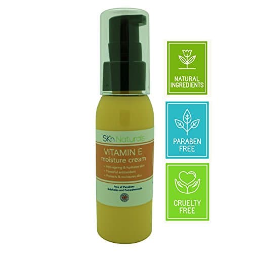Vitamin E Oil Cream - Relieves Acne, Psoriasis, Scars, Stretch Marks and Dark Spots - Anti-Ageing and Anti-Wrinkle Cream for Face, Body and Hands - with Hydrating Vitamin C Evening Primrose Oil
