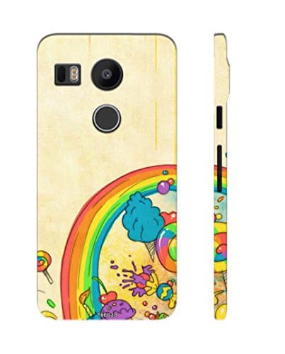 Fundook¨ Designer Printed Back Cover/Hard Case for LG Nexus 5X (Rainbow Icecream Design/Patterns) - Multicolor - H275