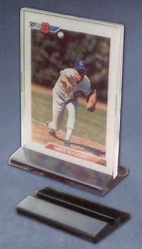 BCW Pro-Mold Sports Card Stand Display for Regular Mini-Snap- Baseball, Football, Basketball or Hockey Card Display - Sportscards Collecting Supplies (PC1Stand) by Pro Mold