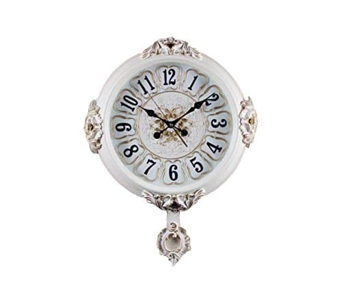 WishStern Modern White Living Room Wall Clock Pendulum Clock Creative Fashion Personality (2)