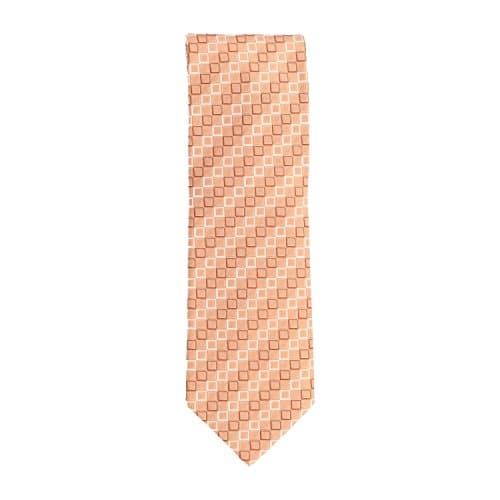 Silk Ties Tie Orange squares 8 cm