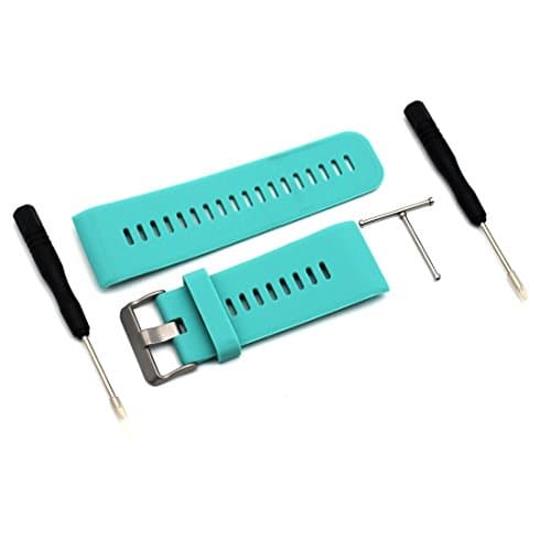 Garmin Vivoactive HR Replacement Band, Juyi Soft Silicone Replacement Wrist Band ONLY for Garmin Vivoactive HR Sports GPS Smart Watch (Mint Green, Large)