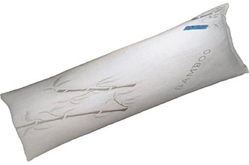 Five Diamond CollectionBamboo Covered 60" Full Body Stay Cool Shredded Memory Foam Body Pillow,Hypoallergenic and Dust Mite Resistant,100% Washable,Made in USA