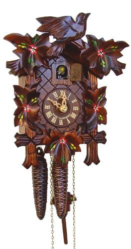 Anton SchneiderCuckoo clock 5 foliages, bird SC 80/10