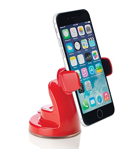 OSOMount SMART NFC Mount Universal in Car Holder for iPhone 6/ 6 Plus / 5s /5c /4/4s Samsung Galaxy S6/ S5 /S4 /S3 / Note 4/3 & Other Smartphones - Red