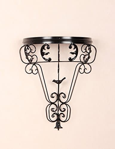 RZM flower pot shelf Creative Wall-mounted Iron Flower Rack Single Basin Flower Rack Decoration On The Wall Flower Blue European Style Flower Rack plant stand ( Color : A )