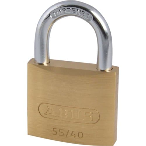 Precise Engineered Abus 40mm 55 Series Basic Brass Padlock [Pack of 1] - w/3yr Rescu3® Warranty