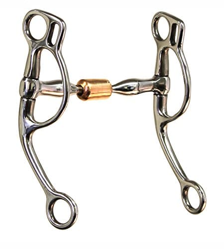 Colorado Saddlery The Copper Roller Training Snaffle Bit, Stainless Steel