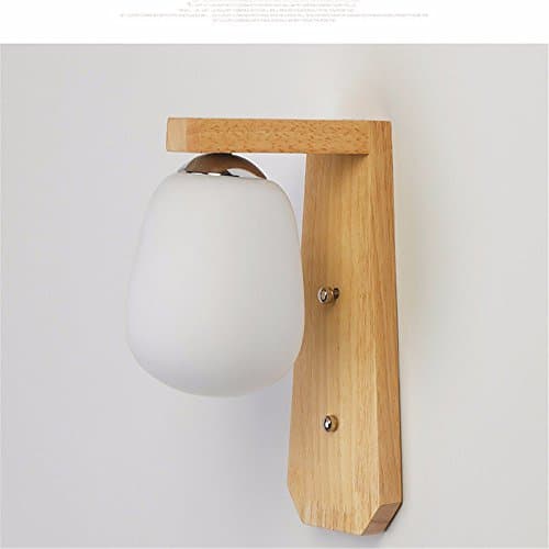 Camera da letto lampada da parete in legno massiccio balcone corridoio outdoor luci scale singola testa l'arte del legno comodino