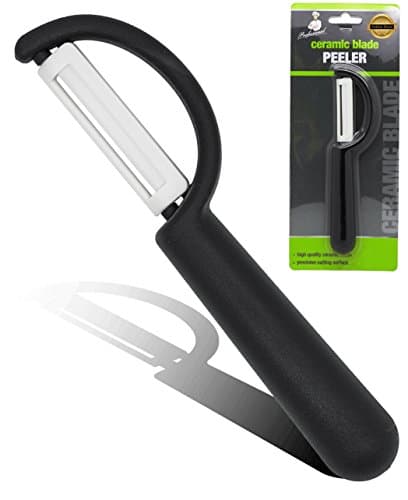 Ceramic Vegetable Peeler - for Peeling Potatoes Fruits Apples - Great Practical Christmas Novelty Gift Idea for Men & Women Him Her - One Supplied