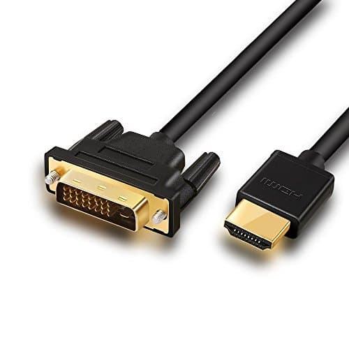 FIRSTEC HDMI to DVI Cable Bi-Directional DVI-D 24+1 Male to HDMI Male High Speed Adapter Cable for Raspberry Pi, Roku, Xbox One, Laptop, Graphics Card 5M / 15FT