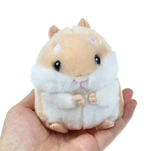 Lilyeyes Cute Plush Hamster Pendant Key Chain Clasp Key Ring Keyring Handbag Car Decor