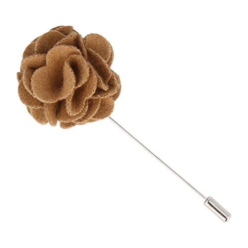 Snobbop Lapel Pin Lapel Buttons Wedding Buttons with Flower Red