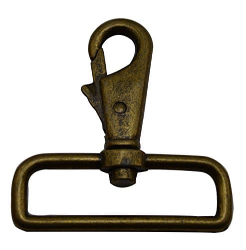 Ruihai Bronze 2" Inside Diameter D Ring Shrimp Head Buckle Lobster Clasps Swivel Snap Hooks Pack of 4