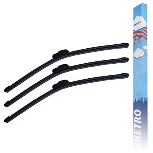 Aero VU Front & Rear Flat Window Windscreen Wiper Blades Upgrade Service Set