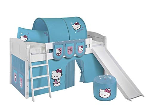 Lilokids Children's Bed, Wood, Hello Kitty Turquoise, Single