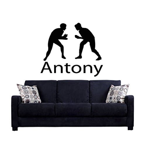 Name Customized MMA Wrestling Nursery Idea Kids Decor Wall Decal Art Vinyl Sticker