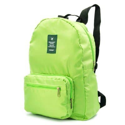 YYY-Travel skin pack folding backpack large capacity shoulder portable outdoor men and women mountaineering bag new , green