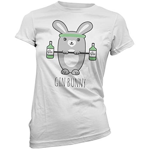 Women's Gin Bunny T-Shirt - White - M