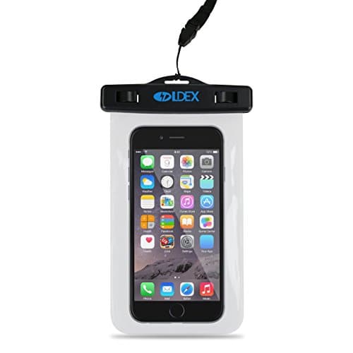 Ldex Universal Waterproof Underwater Diving Photo Case Dry Bag For iPhone,Samsung , Touch Responsive Transparent Windows; Durable Waterproof Bag IPX8 Certified to 10M (Black)