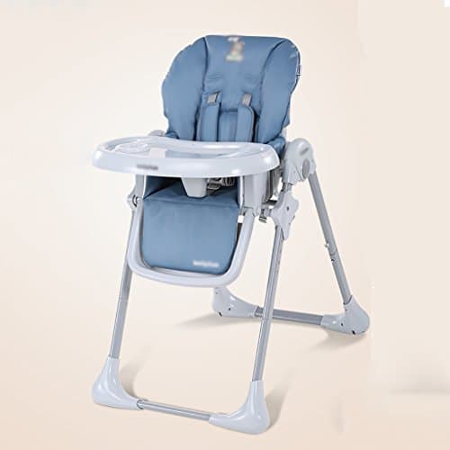 baby high chair Multi-function foldable baby high chair, blue portable can lie baby highchairchicco (size: 58 * 85 * 83--110cm) baby highchair chicco