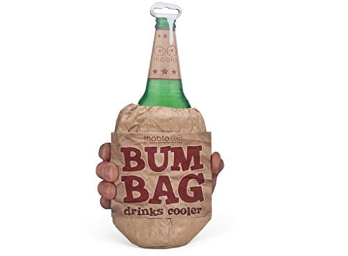 Bum Bag, Brown Paper Bag Drinks Cooler for Cans and Bottles of Beer or Water by THABTO