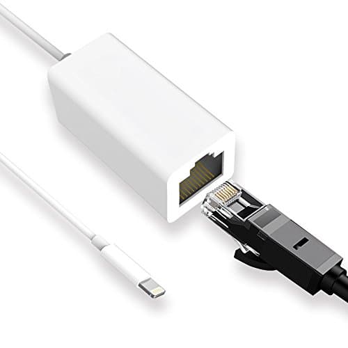 Lightning to RJ45 Ethernet LAN Wired Network Adapter Compact for iPhone iPad - Overseas Travel