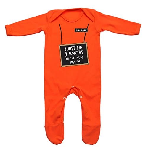 i've just done 9 months inside Baby Romper Suit (Orange, 0-3m)