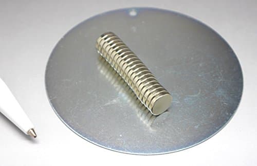 Mini Magnets Extra Strong 10 x 2 mm 20 Pcs with Round Plate for Practical Storage
