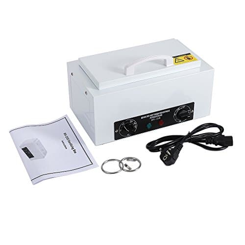 Vendeur pro High Temperature Sterilizer For Nail Tools - Hot Air Disinfection With Removable Stainless Steel Tank Nail Metal Tool