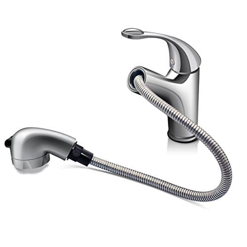 CNBBGJ Basin mixer-pull faucet copper hot and cold wash your hair wash basin faucet (water pipe), with hot and cold water inlet pipe