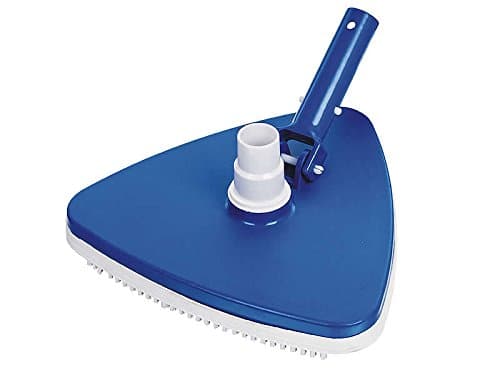 Triangular rotatable pool floor cleaner, floor cleaning attachment