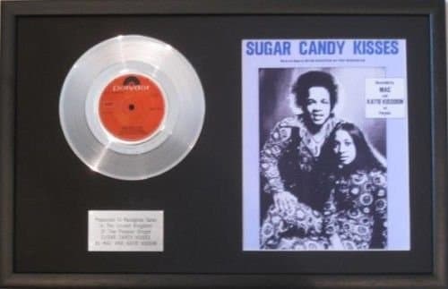 Mac & Katie Kisson-Platinum Disc & Song Sheet-Sugar Candy