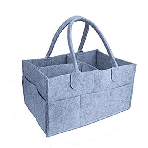 Extra Large Baby Diaper Caddy Organizer | NAMEE Nursery Storage Bin Tote Bag for Wipes Toys | Portable Car Organizer for Diapers and Wipes | Baby Shower Gift Basket for Boy Girl | Newborn Registry Must Haves