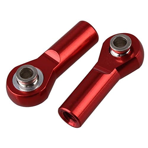 Yiguo 2pcs RC 1:8 1:10 Model Car Upgrade Parts D10046 Aluminum Alloy M4 Link Rod End Ball Joint Red