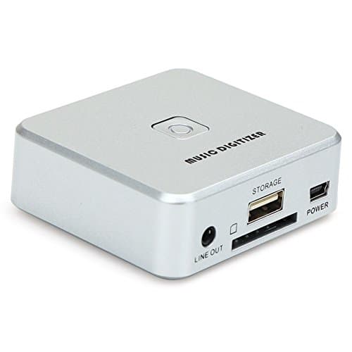 Audio Capture Recorder with 3.5mm & RCA IN Ports, Remote Controlled Music Digitizer Record Any Audio