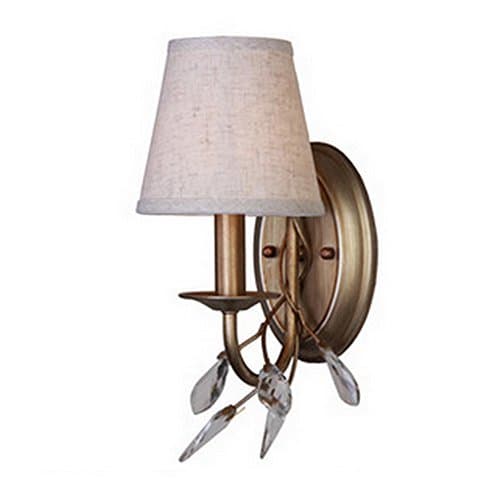 DPG Lighting Cloth Light Shade Deco Bronze Wall Lights Lamp Shades Up and Down for Indoor Home Bedrooms Living Room Bedside