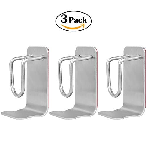 Multi-Funtional hanger,Wash Basin Hook,Vegetable Basket Holder with Self-Adhesive 304 Stainless Steel for Home Kitchen (3 Pack)-WYCTIN