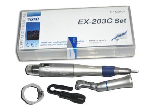 nski® Low Speed Oral Set – -EX-203 E-type Contra Angle Air Motor Kit (4 Holes)