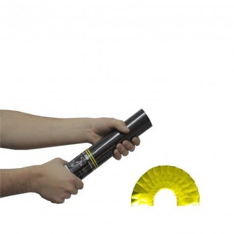 Confetti Cannon (handheld) 30 cm (Golden)