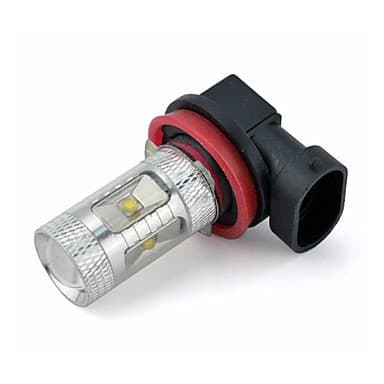 2 X White High Power 30W H8 LED Light bulbs DRL Fog/Driving Light Lamp 12V-24V ( 3C_Connection : H4-White-DC12V )