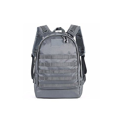 TOMOO PUBG Level 3 Backpack 35L Tactical Military MOLLE Assault Backpack Pack Waterproof Bag Rucksack Sport Outdoor Gear For Hunting Camping Trekking with USB Charging (gray)