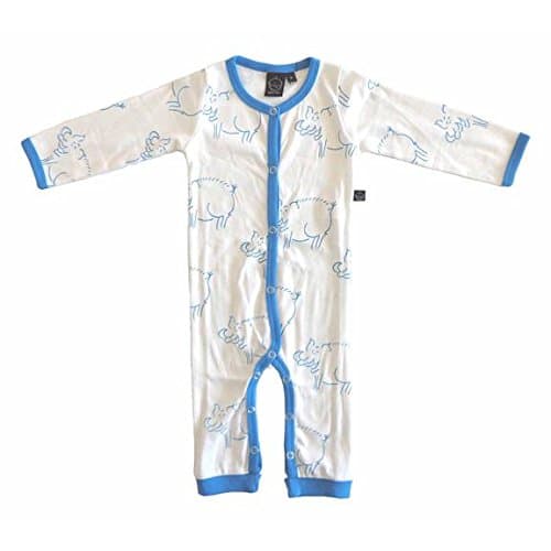 Warthog White Long Sleeve / Long Leg Bodysuit by Ida T - 6 - 9 Months (74 cm)