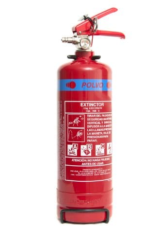 Fire extinguisher 1kg ABC with pressure gauge and bracket