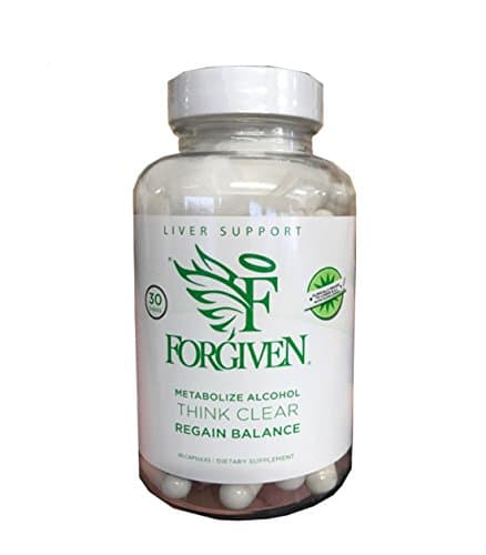CLEARANCE SALE !!!! Forgiven Support Alcohol Metabolizer Supplement Pill Bottle, 90 Capsules