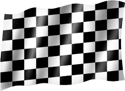 Chequered Flag Car Racing Start Flag with Hoisting Flag with Eyelets 150 x 90 cm, very good quality
