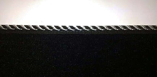 Tailored 2+1 black automotive cabmat (white)